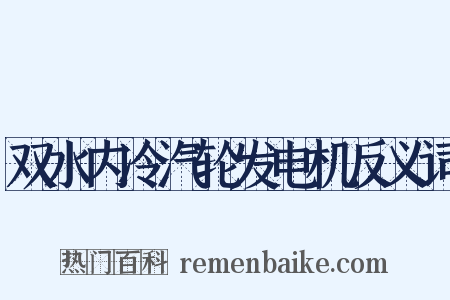 双水内冷汽轮发电机反义词是什么意思的图片